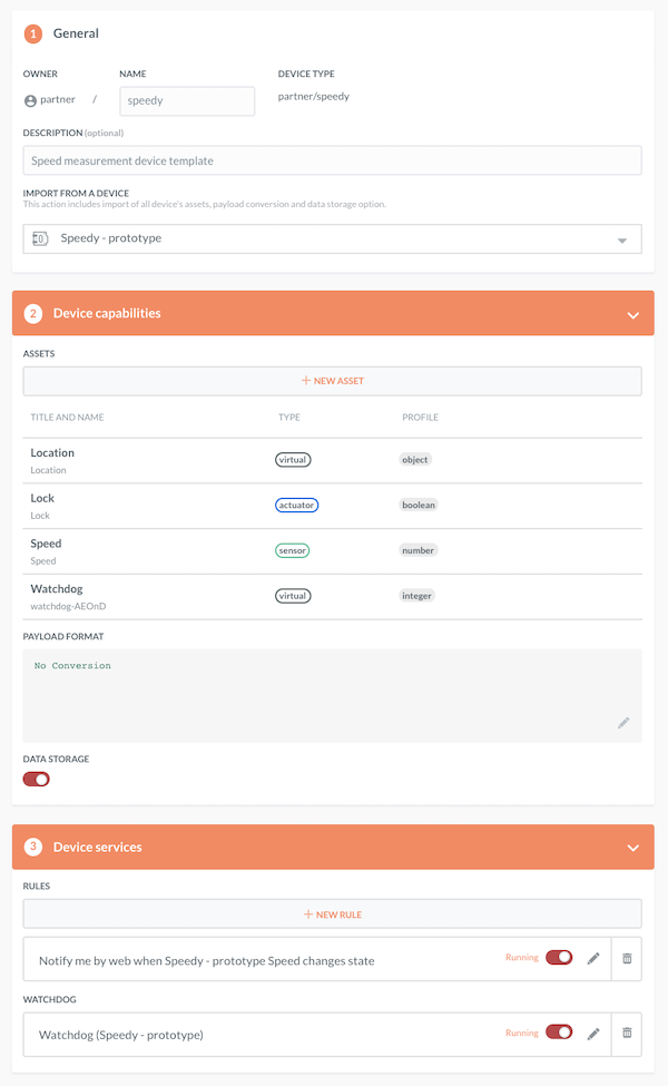 Rules in device types